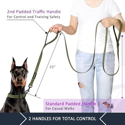 Plutus Pet Double Handle Dog Leash, 6 FT Long, for Medium Large Dogs - Image 4