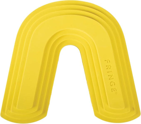 Fringe Studio Color ME Happy Yellow Rubber Dog Toy, Pet Shop Collection (518037)