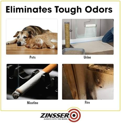 Rust-Oleum Zinsser 307648 Odor Killing Primer, White, Quart - Image 4