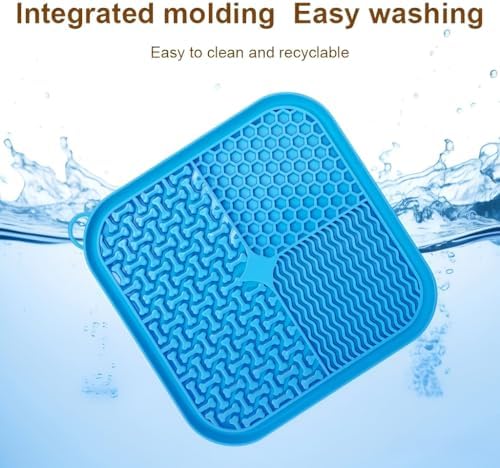 2-Pack Lick Mats for Dogs and Cats – 7.8" Silicone Slow Feeder with Strong Suction Cups, Non-Slip Anxiety Relief & Boredom Buster for Grooming, Peanut Butter Lick Pad | Dishwasher Safe - Image 6