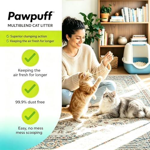 Clumping Cat Litter Tofu, Low Dust Fast Clumping Low Tracking Light Milk Scent Flushable, Plant-Based Pea Fiber & Corn Starchin Small Amounts 2-Pack (11 lb Each, 22 lb Total) - Image 5