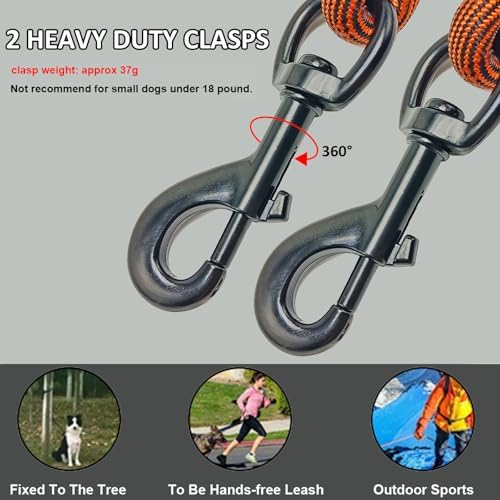 BTINESFUL 8/12/20/30/50/75ft Dog Tie Out Long Tether Rope Dog Lead for Yard - Image 2