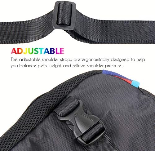 Dog Carrier Legs Out Front Pet Carrier Backpack Adjustable Puppy Cat Small Bag with Shoulder Strap and Sling for Traveling Hiking Camping Outdoor - Image 3