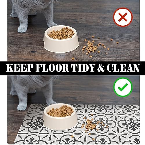 Dog Food Mats for Floors Absorbent, Pet Cat Food Mat - Quick Dry Dog Bowl Mats for Food and Water, Eco-Friendly Boho Pet Supplies - Image 5