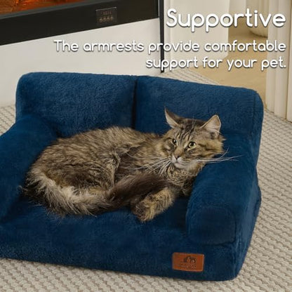 Hollypet Small Dog Large Cat Bed Puppy Couch Beds for Pets up to 25 lbs - Image 4