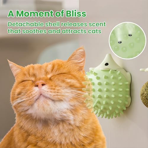 Catnip Toys with 6 Refill Catnip Balls & 3 Massage Shells - Image 5