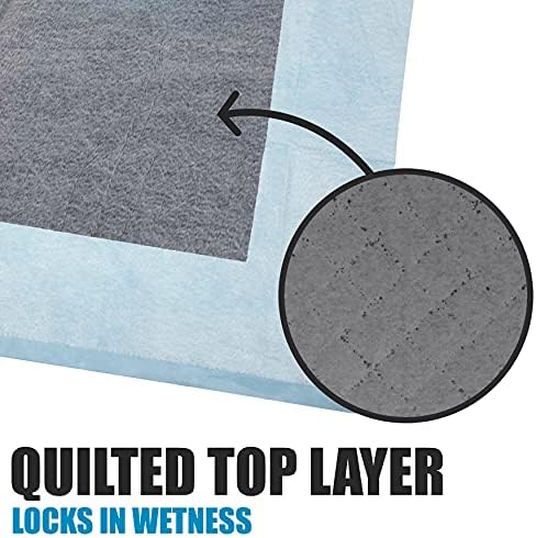 BV Charcoal Puppy Pads 100 Count 22"x22" - Leak-Proof Pee Pads for Dogs with 6-Layer Absorbent Design & Built-in Attractant - Dog Pad with Charcoal for Odor Control, Perfect for Puppies & Senior Dogs - Image 4