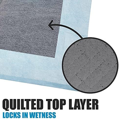 BV Charcoal Puppy Pads 100 Count 22"x22" - Leak-Proof Pee Pads for Dogs with 6-Layer Absorbent Design & Built-in Attractant - Dog Pad with Charcoal for Odor Control, Perfect for Puppies & Senior Dogs - Image 4