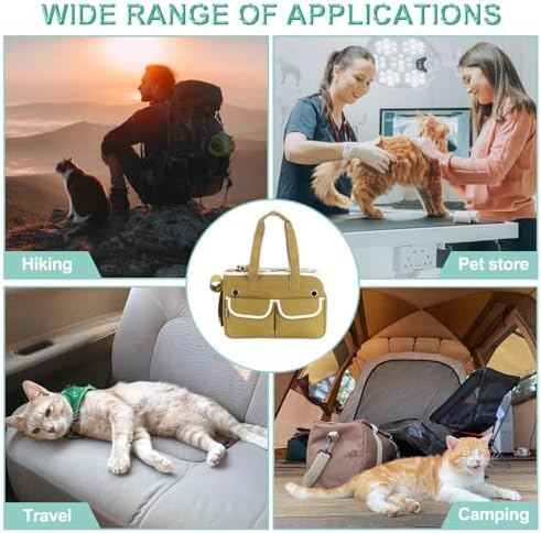 Cat Carrier for Pet Caramel Dog Cat Carrying Case Up to 16.5 lbs - Image 7