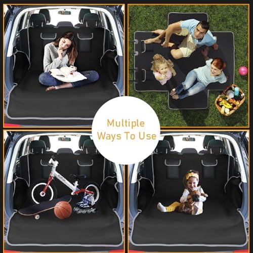 Cargo Liner for Dogs Waterproof PetCargo Liner with Side Flaps Large SizeUniversal Fit Area with Side and BumperProtector SUV Pet Cargo Liner - Image 2