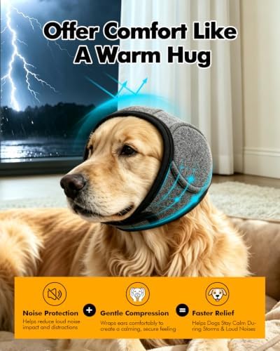 Dog Ear Cover No Flap Ear Wrap for Hematoma Anxiety Relief Noise Protection - Image 6