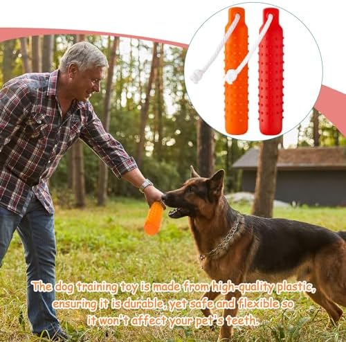 Blueweenly Red and Orange Dog Bumper Toy Training Dummy, 4 Pcs - Image 6