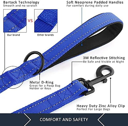 Plutus Pet Double Handle Dog Leash, 4 FT Long, for Medium Large Dogs - Image 4