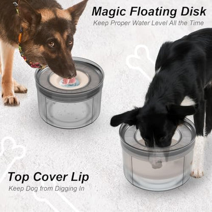 No Spill Water Bowl for Dogs-1Gallon, Anti-Digging & BPA-Free - Image 7