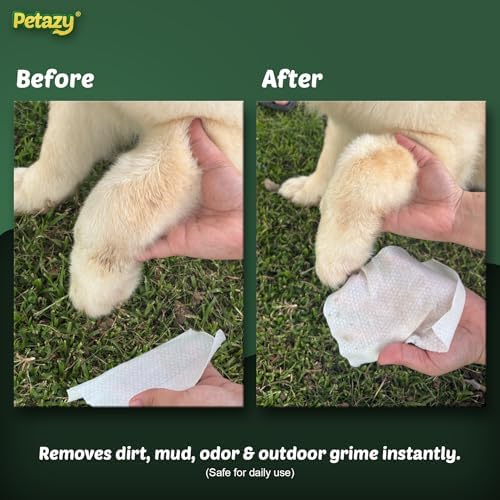 Petazy Pet Wipes for Dogs & Cats - Paws, Ears & Butt Cleaning, 100 Count - Image 7