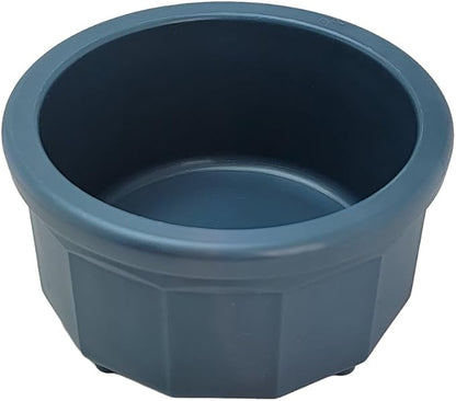 Pet Crock Bowl – Thick Durable Plastic Non-Tip Food & Water Dish for Dogs, Cats & Small Animals - 3.5 Inch Diameter - Indoor/Outdoor – Chew Resistant, Easy Clean (Blue, Tiny 4oz)