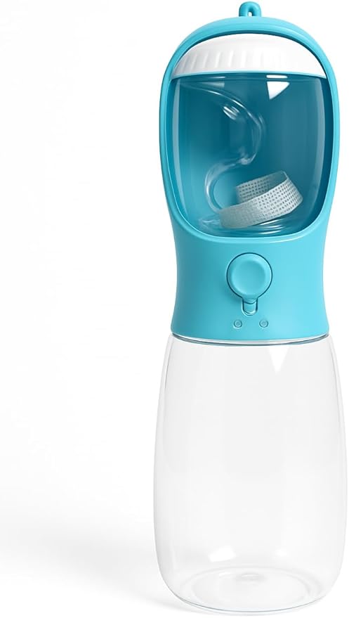 Dog Water Bottle for Walking, Portable Pet Water Dispenser, Leak-Proof Travel Bottle for Dogs and Cats –19 oz by CarpathianTradeCo