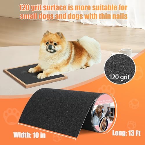 120 Grit Pet Nail Self Adhesive Replacement Emery Paper, 10in*13ft, Black - Image 2