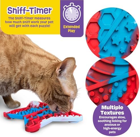 Brightkins Stars 'n' Stripes Lick Mat Mental Stimulation for Dogs,Feeding Treat Mats for Dogs and Cats,Enrichment Dog Food Mat,Puppy Training Tools,Cat Feeder Toy,Dog Toys Boredom,Slow Pet Feeder - Image 5