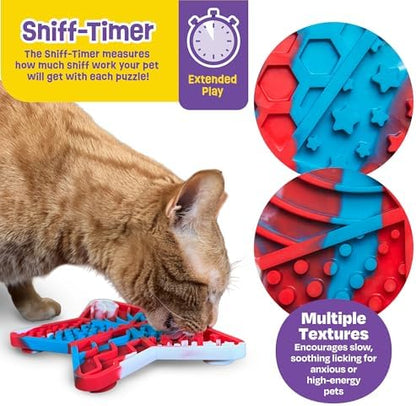 Brightkins Stars 'n' Stripes Lick Mat Mental Stimulation for Dogs,Feeding Treat Mats for Dogs and Cats,Enrichment Dog Food Mat,Puppy Training Tools,Cat Feeder Toy,Dog Toys Boredom,Slow Pet Feeder - Image 5