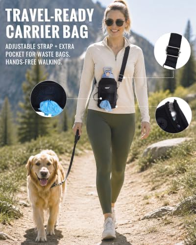 GiNT 37oz / 1.1L Insulated Dog Water Bottle with Carrying Case, (Blue) - Image 5