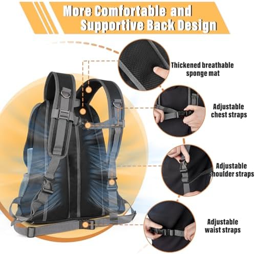 YUDODO Dog Front Carrier Backpack, Adjustable Breathable Dog Backpack - Image 5