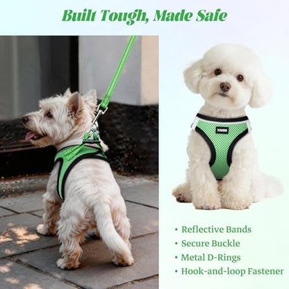 No Pull Dog Puppy Harness and Leash Set Reflective Mesh Vest XX-Small - Image 5