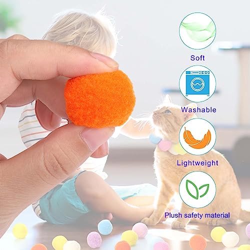Aiersa Cat Toy Ball Launcher, Plush Ball Shooting Gun with 20 Pom Pom Balls, Interactive Indoor Cat Fetch Toy - Image 6