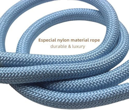 Multifunctional 8.5 ft Nylon Rope Hands Free Dog Leash for Running Small Medium Large Dogs, Waist Leash for Dog Walking, Adjustable Crossbody Over Shoulder Lead (Navy Blue, 8.5FT x 10MM) - Image 5