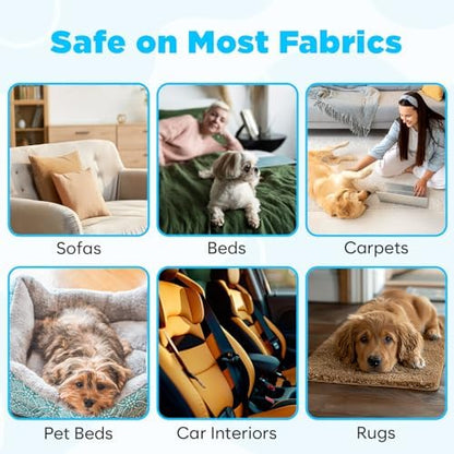 Pet Hair Removal Tool, Reusable Pet Hair Remover for Furniture, Couch, Carpet & Bedding, 17.3" Handle, Wide 7.3" Head, Mini Detail Brush, Easy Clean - Image 6