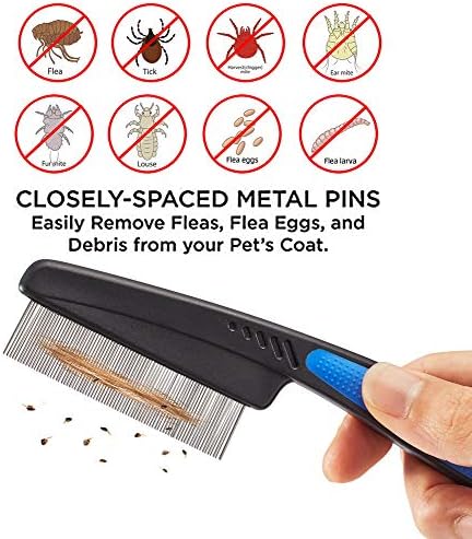 Cat Combs,Pet Comb Laiannwell Professional Grooming Comb for Dog/Cat/Small Pets(3 Packs) - Image 3