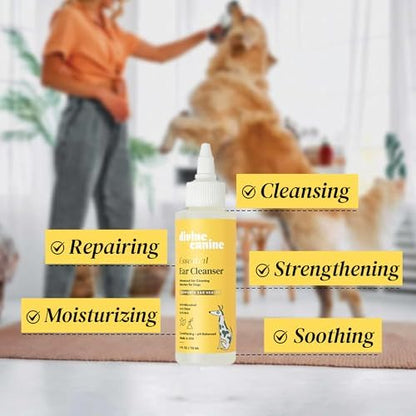 Dog Ear Cleaner - Ear Wash Solution & Wax Drops - 8 Fl Oz - Image 2