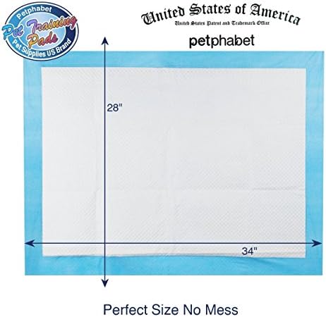 Puppy Pads, 34" x 28" XXL-Large, Ultra Absorbent - All Day Premium Dog Pads - 42 Count by Petphabet - Image 2