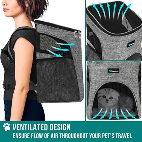 PetAmi Cat Backpack Carrier for Small Dogs and Large Cats, Airline Approved - Image 4