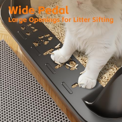 Premium Stainless Steel Cat Litter Box with Scoop – Large High-Sided Open Top Litter Pan, Rust-Resistant & Metal Kitty Litter Tray, Non-Stick Easy Clean Surface with Non-Slip Pads - Image 5