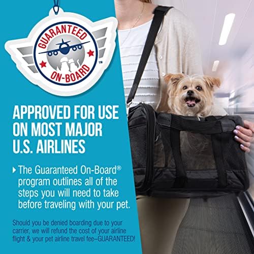 Sherpa Original Deluxe Travel Pet Carrier, Airline Approved & Guaranteed On Board - Black, Small - Image 4