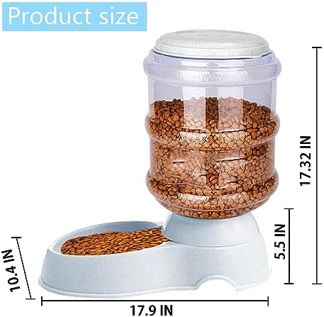 Automatic Dog Feeders, Dog Feeder Dispenser for Large Dogs, 3 Gallon Gravity Automatic Dog Cat Feeder Station, Dry Food Storage Container Bowl for Adult Dogs - Image 2