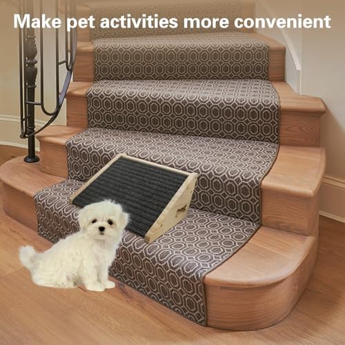 Dog Ramp for Stairs, Wooden Low-Angled Pet Ramps (1 Pack) - Image 5