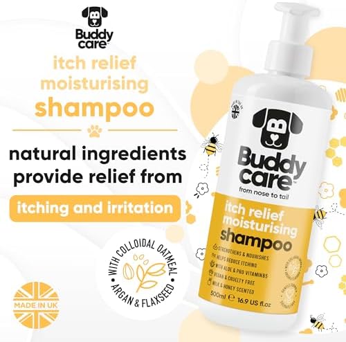 Buddycare - Dog Shampoo - Itch Relief - Milk & Honey - 500ml (16.90oz) - Image 2