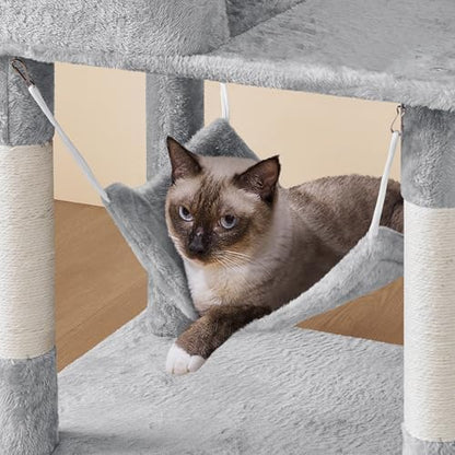 Yaheetech 64.5in Cat Tree for Large Cats with 2 Condos, 2 Perches - Image 6