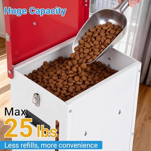Automatic Dog Feeder - 25LBS Capacity Auto Gravity Dispenser - Image 3