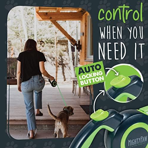 Mighty Paw Retractable Dog Leash, Heavy Duty for Small, Medium & Large Dogs - Image 2