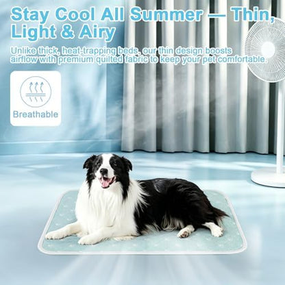 Cooling Mat for Dogs Cats,Pet Dog Cooling Mat Blanket for Dogs,36x24, Blue - Image 2