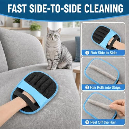 Thickened Pet Hair Removal Glove for Couches, Carpets and Pet Beds - Image 3