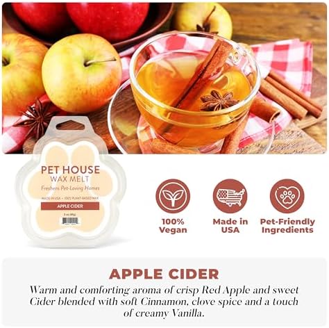 Apple Cider Wax Melts for Warmer Plant-Based Wax, 2 Pack Pet House - Image 2