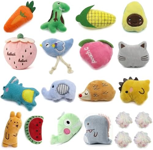 Cat Toys, Interactive Cat Toy for Indoor Cats, Soft and Durable Crinkle Sound Catnip Toys, Catnip Filled Mouse Cat Teething Chew Toy (Pack of 20) by AZOFFYIU