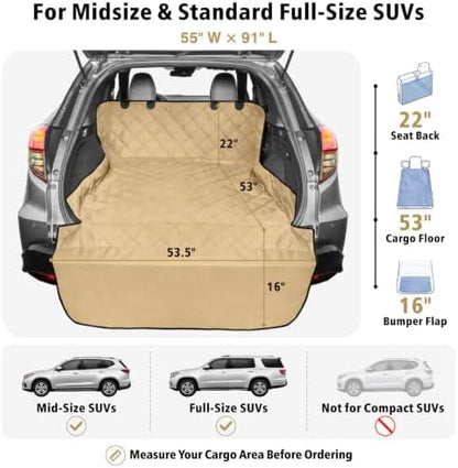 SUV Cargo Liner for Dogs - Water Resistant Trunk Cover for Midsize SUVs - Image 2