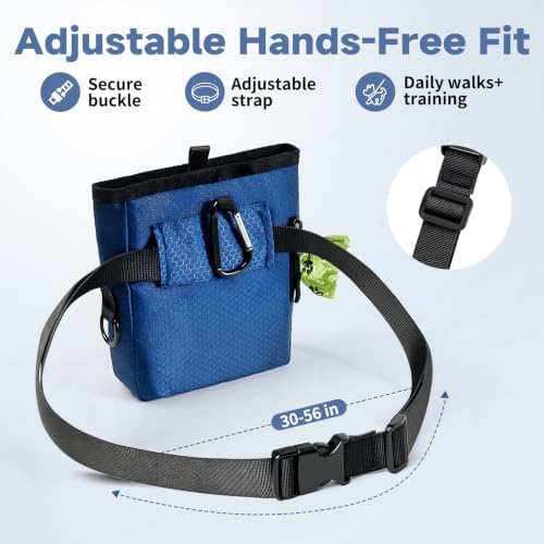 Dog Treat Pouch for Pet Training, One-Hand Magnetic Closure, Hands-Free Treat Bag with Silicone Liner, No Mess No Smell - Image 6