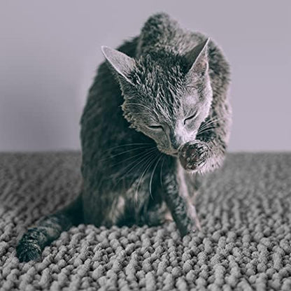 CatGuru Cat Litter Mat, Medium, Extra Large, XXL, Waterproof Litter Box Mat, Non Slip Kitty Litter Mat, Machine Washable Litter Trapping Mat, Soft Litter Tray, Cat Stuff (Medium, Grey/Standard) - Image 5