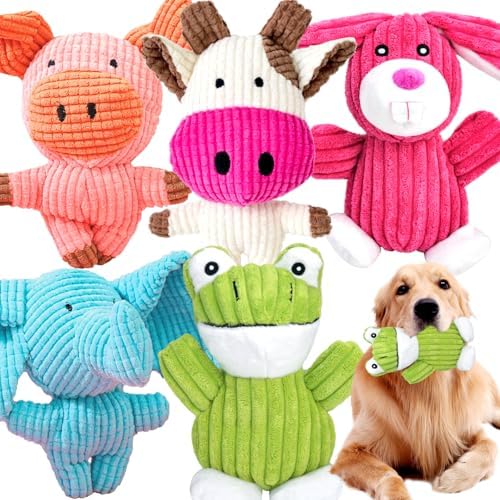 MRSOHRET Dog Toys Squeak, Tough Plush Puppy Chew Toy for Aggressive Chewers by MRSOHRET